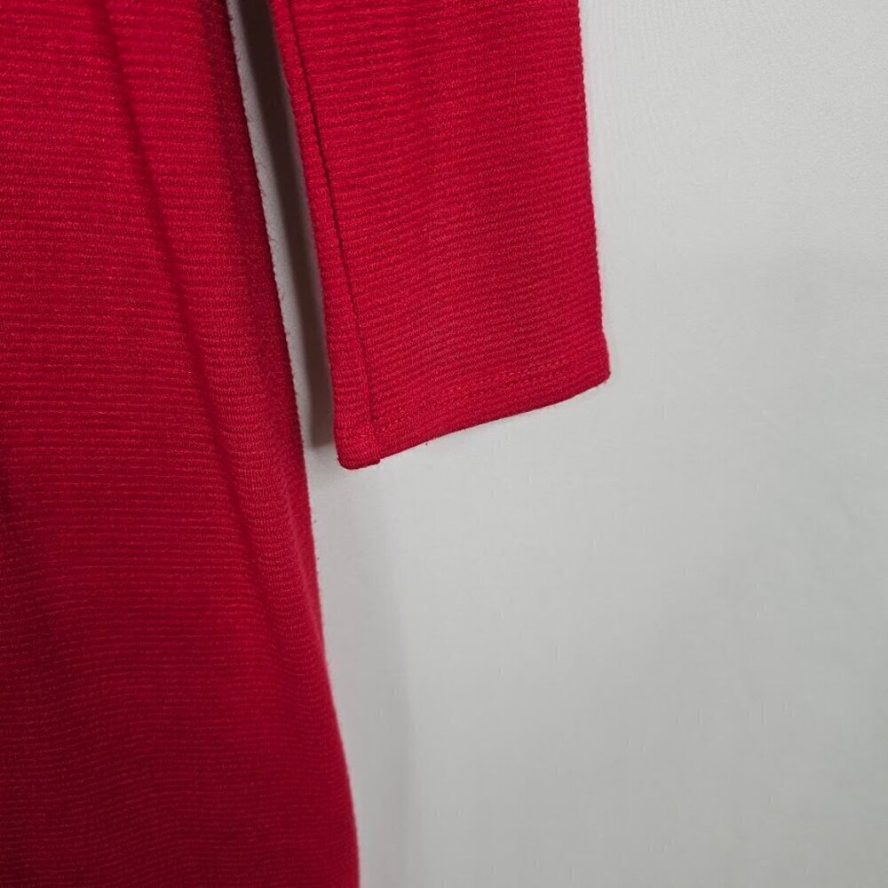 J. JILL WEAREVER COLLECTION Casual Dress size XS RED Casual Chic Long Sleeve - Picture 5 of 6